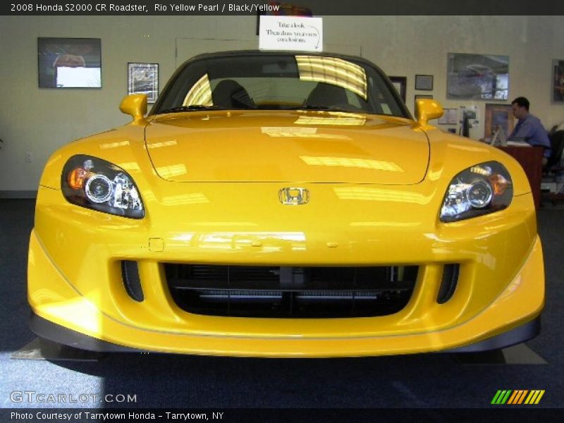 Rio Yellow Pearl / Black/Yellow 2008 Honda S2000 CR Roadster