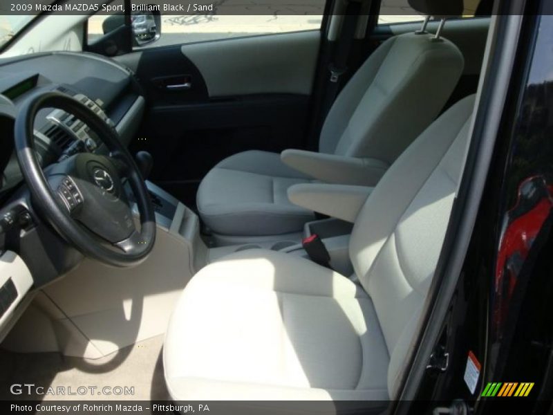 Brilliant Black / Sand 2009 Mazda MAZDA5 Sport