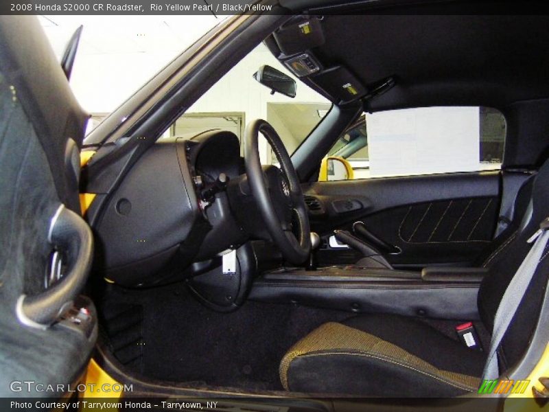 Rio Yellow Pearl / Black/Yellow 2008 Honda S2000 CR Roadster