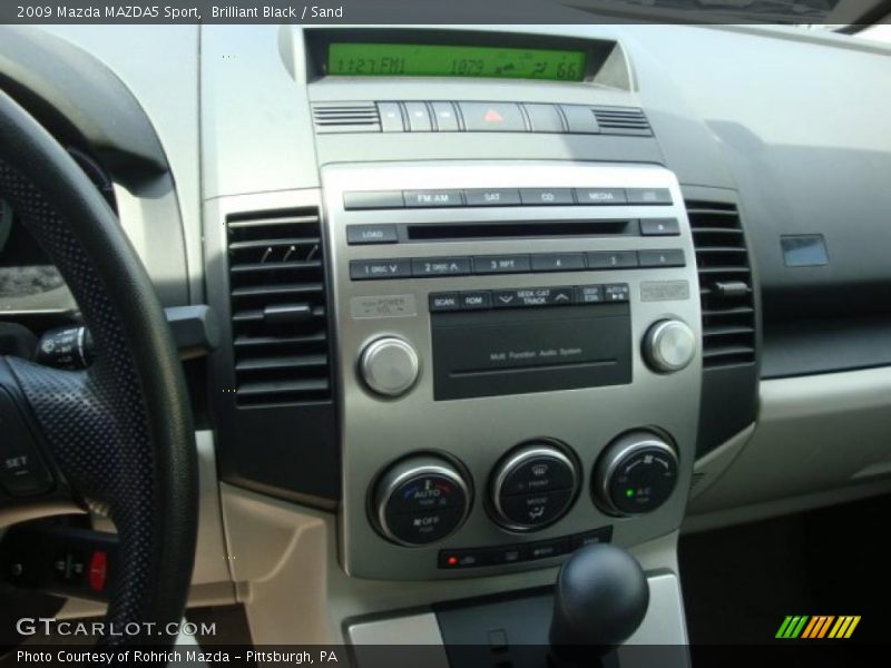 Brilliant Black / Sand 2009 Mazda MAZDA5 Sport