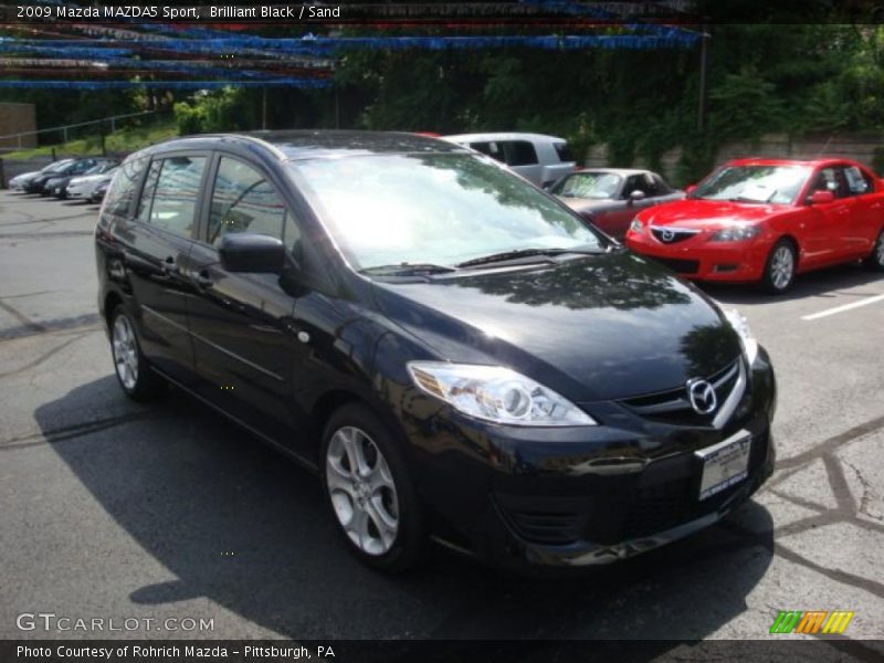 Brilliant Black / Sand 2009 Mazda MAZDA5 Sport