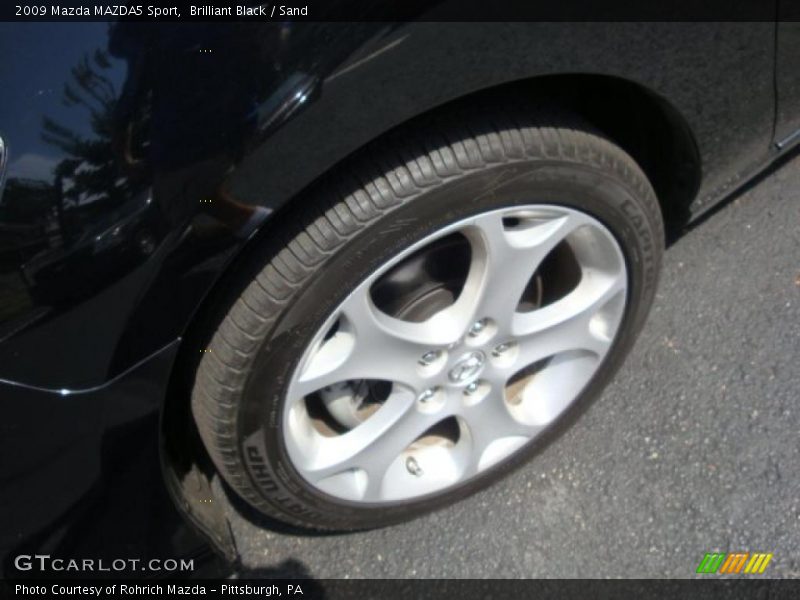 Brilliant Black / Sand 2009 Mazda MAZDA5 Sport