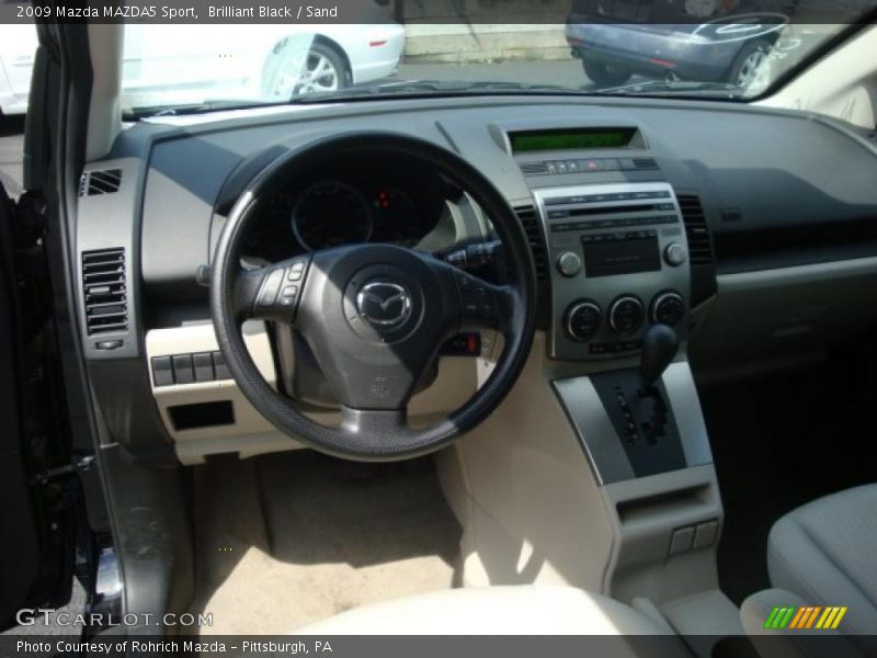 Brilliant Black / Sand 2009 Mazda MAZDA5 Sport