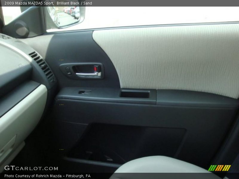 Brilliant Black / Sand 2009 Mazda MAZDA5 Sport