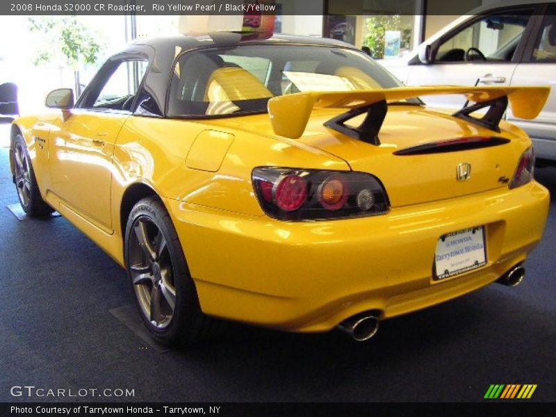 Rio Yellow Pearl / Black/Yellow 2008 Honda S2000 CR Roadster