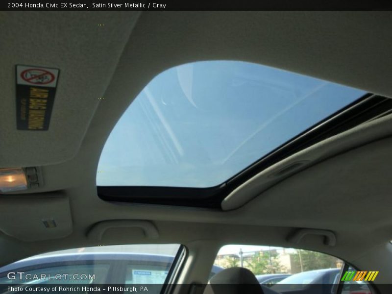 Satin Silver Metallic / Gray 2004 Honda Civic EX Sedan