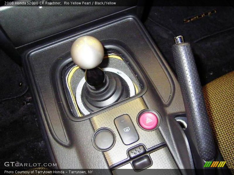 Rio Yellow Pearl / Black/Yellow 2008 Honda S2000 CR Roadster