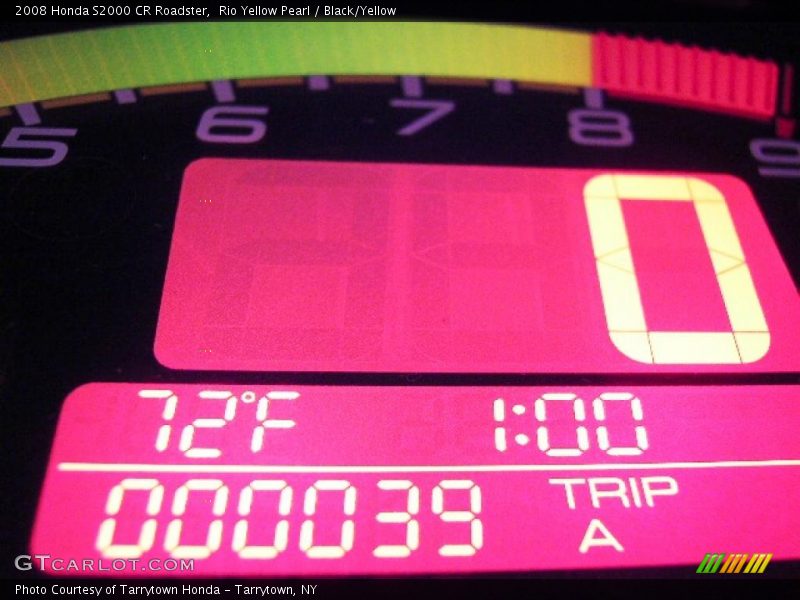 Rio Yellow Pearl / Black/Yellow 2008 Honda S2000 CR Roadster