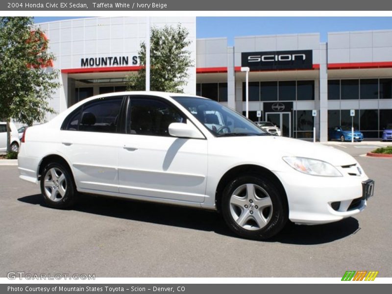 Taffeta White / Ivory Beige 2004 Honda Civic EX Sedan