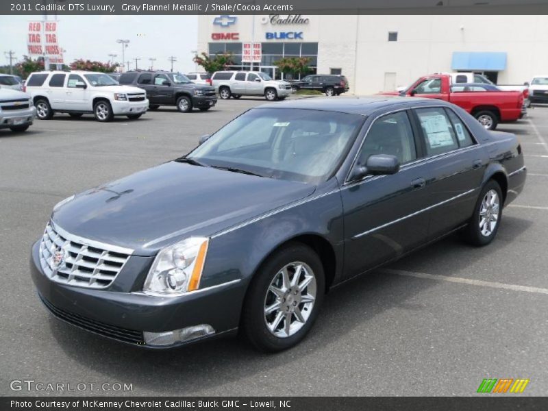 Gray Flannel Metallic / Shale/Cocoa Accents 2011 Cadillac DTS Luxury