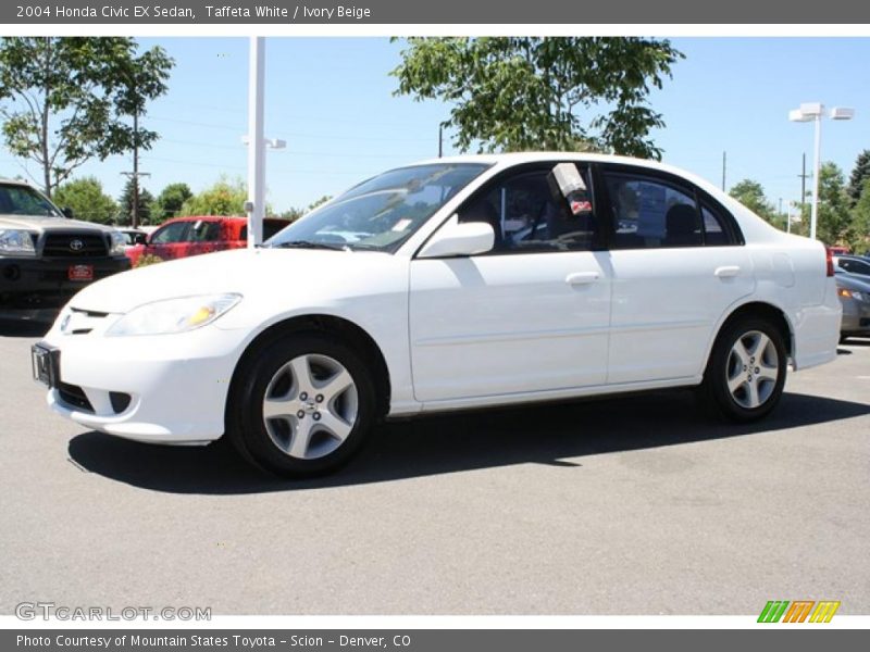 Taffeta White / Ivory Beige 2004 Honda Civic EX Sedan
