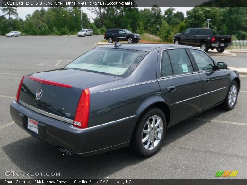 Gray Flannel Metallic / Shale/Cocoa Accents 2011 Cadillac DTS Luxury