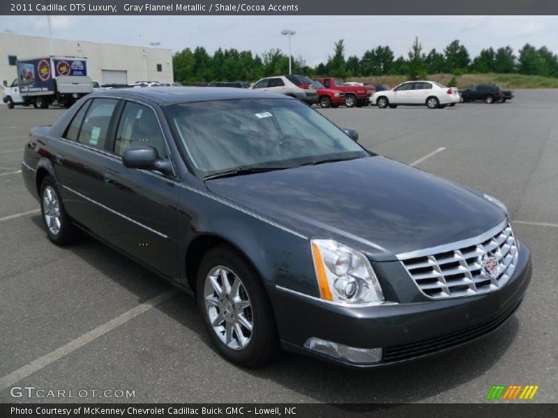 Gray Flannel Metallic / Shale/Cocoa Accents 2011 Cadillac DTS Luxury