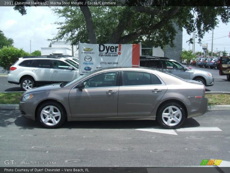 Mocha Steel Metallic / Cocoa/Cashmere 2011 Chevrolet Malibu LS