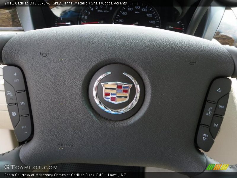 Gray Flannel Metallic / Shale/Cocoa Accents 2011 Cadillac DTS Luxury