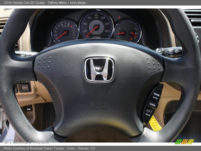 Taffeta White / Ivory Beige 2004 Honda Civic EX Sedan