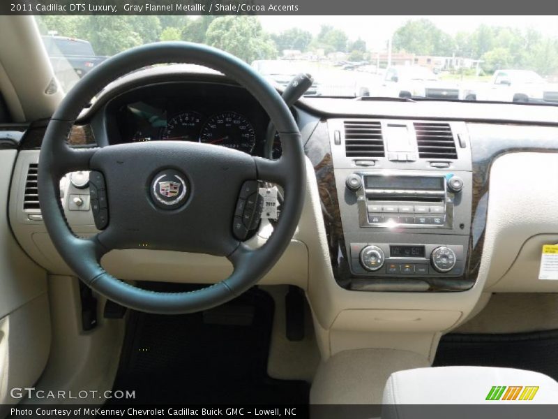 Gray Flannel Metallic / Shale/Cocoa Accents 2011 Cadillac DTS Luxury