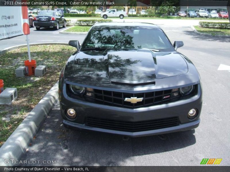 Cyber Gray Metallic / Black 2011 Chevrolet Camaro SS/RS Coupe
