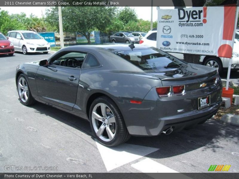 Cyber Gray Metallic / Black 2011 Chevrolet Camaro SS/RS Coupe