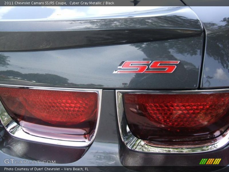 Cyber Gray Metallic / Black 2011 Chevrolet Camaro SS/RS Coupe