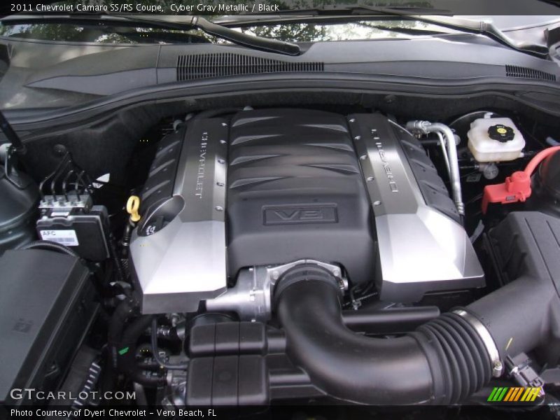 Cyber Gray Metallic / Black 2011 Chevrolet Camaro SS/RS Coupe