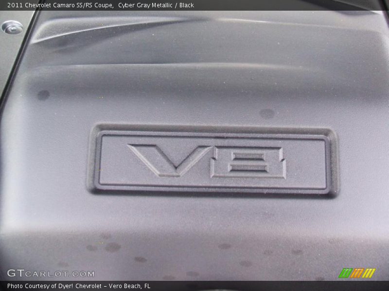 Cyber Gray Metallic / Black 2011 Chevrolet Camaro SS/RS Coupe