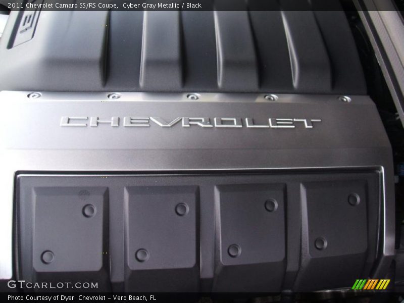 Cyber Gray Metallic / Black 2011 Chevrolet Camaro SS/RS Coupe