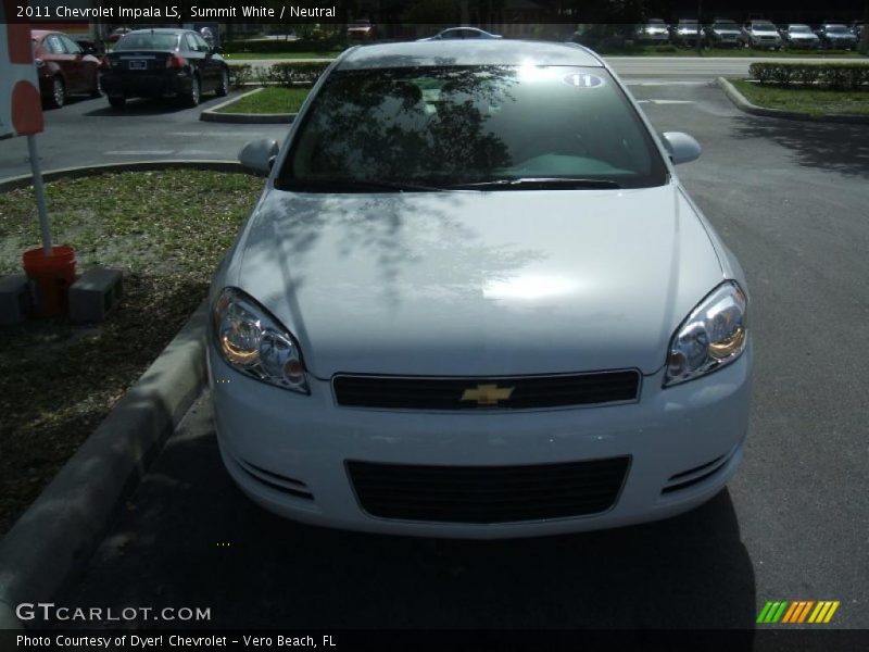 Summit White / Neutral 2011 Chevrolet Impala LS