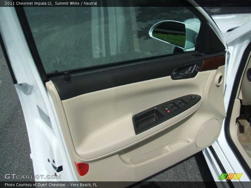 Summit White / Neutral 2011 Chevrolet Impala LS
