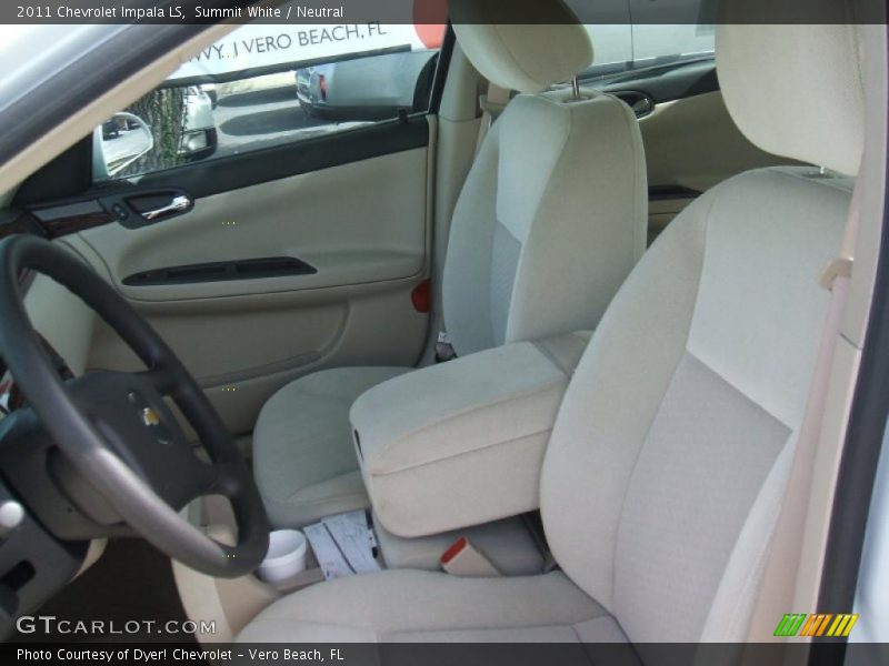 Summit White / Neutral 2011 Chevrolet Impala LS