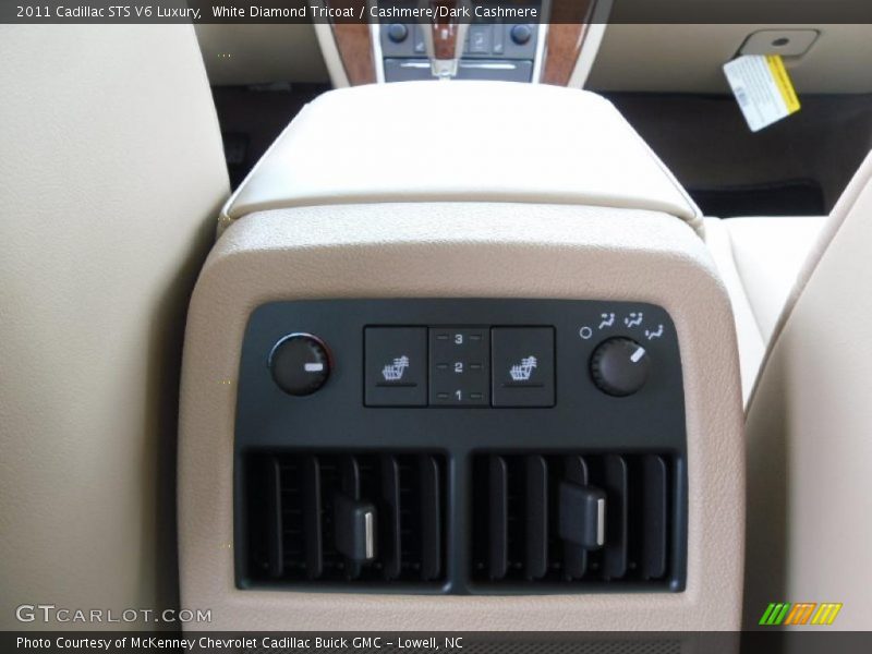 White Diamond Tricoat / Cashmere/Dark Cashmere 2011 Cadillac STS V6 Luxury
