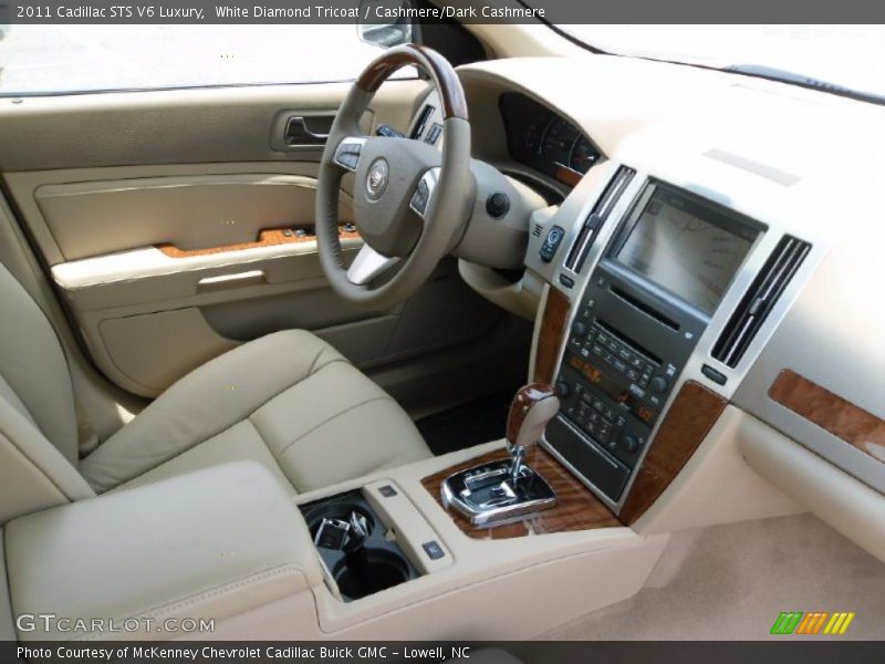 White Diamond Tricoat / Cashmere/Dark Cashmere 2011 Cadillac STS V6 Luxury