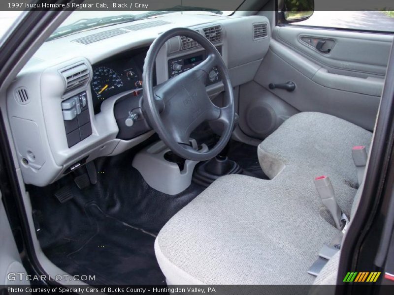 Black / Gray 1997 Isuzu Hombre S Regular Cab