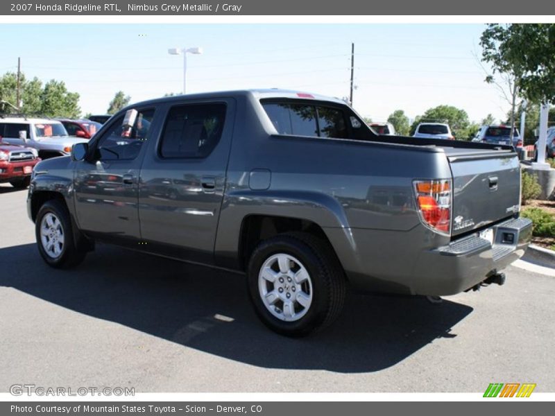 Nimbus Grey Metallic / Gray 2007 Honda Ridgeline RTL