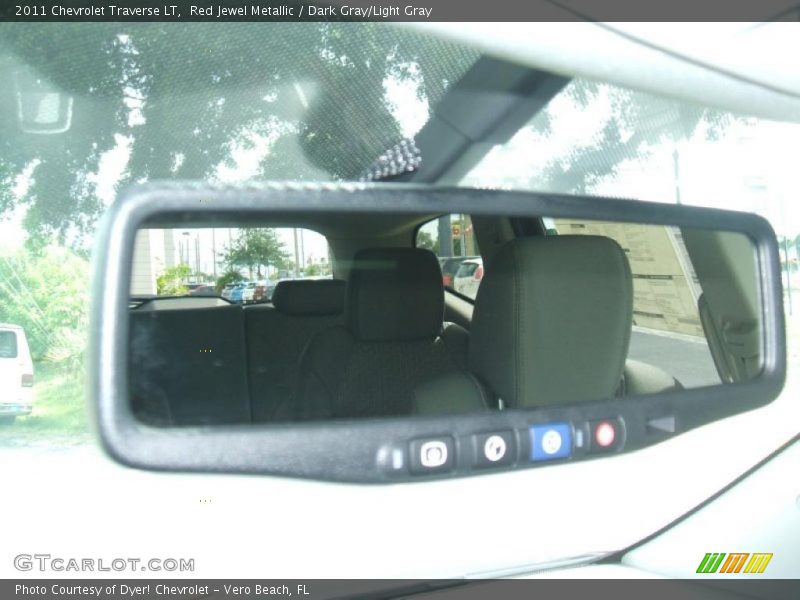 Red Jewel Metallic / Dark Gray/Light Gray 2011 Chevrolet Traverse LT