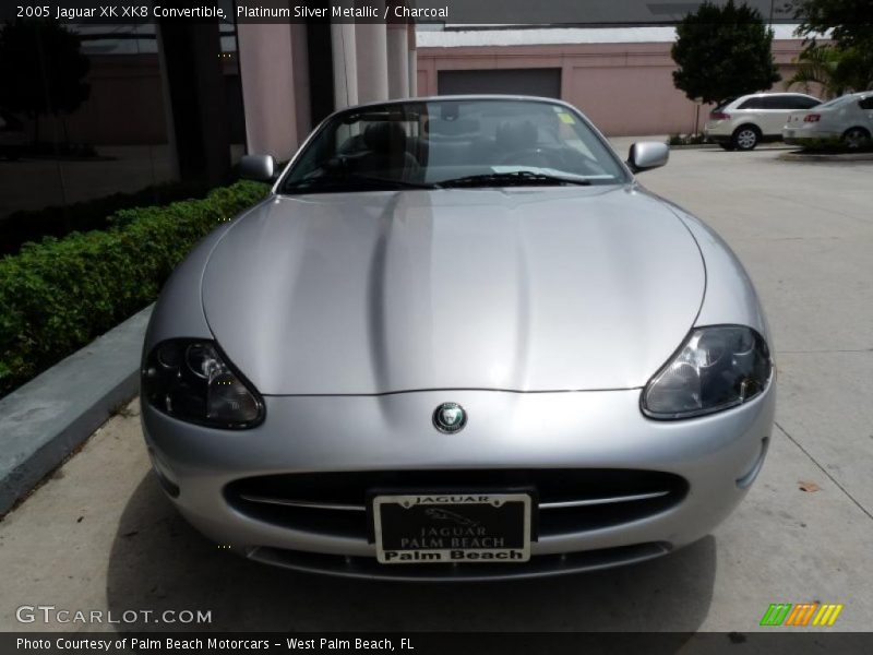 Platinum Silver Metallic / Charcoal 2005 Jaguar XK XK8 Convertible