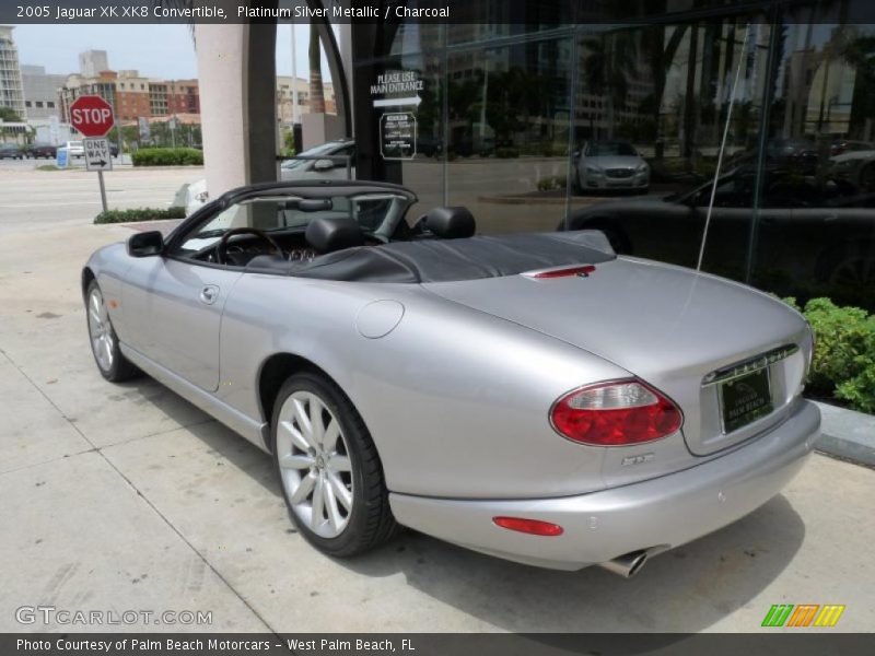 Platinum Silver Metallic / Charcoal 2005 Jaguar XK XK8 Convertible