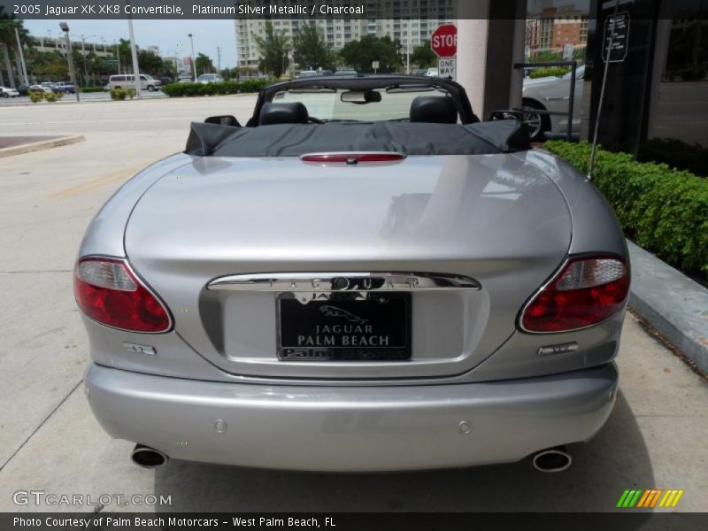 Platinum Silver Metallic / Charcoal 2005 Jaguar XK XK8 Convertible