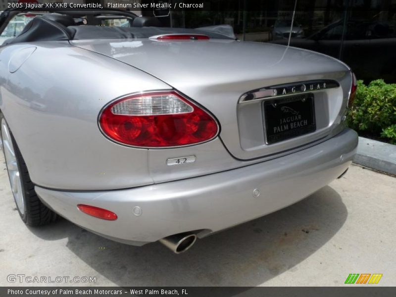 Platinum Silver Metallic / Charcoal 2005 Jaguar XK XK8 Convertible