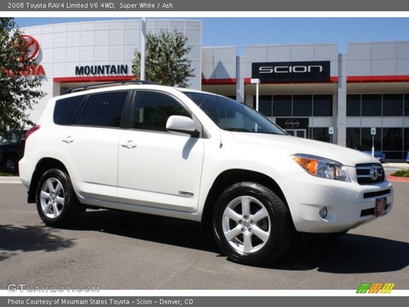Super White / Ash 2008 Toyota RAV4 Limited V6 4WD
