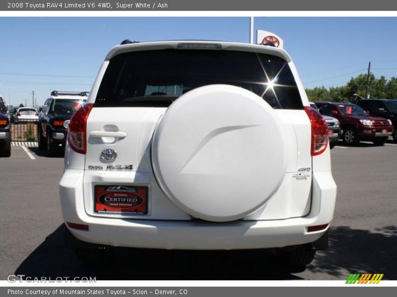 Super White / Ash 2008 Toyota RAV4 Limited V6 4WD
