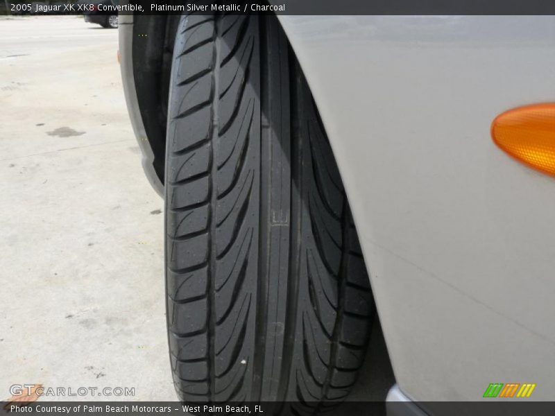 Platinum Silver Metallic / Charcoal 2005 Jaguar XK XK8 Convertible