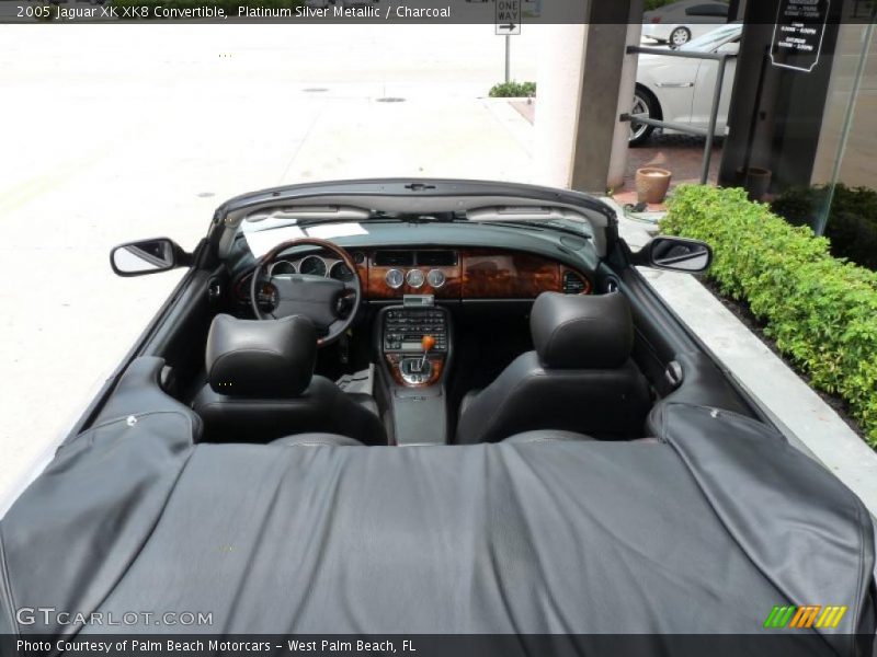 Platinum Silver Metallic / Charcoal 2005 Jaguar XK XK8 Convertible
