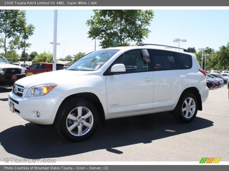 Super White / Ash 2008 Toyota RAV4 Limited V6 4WD