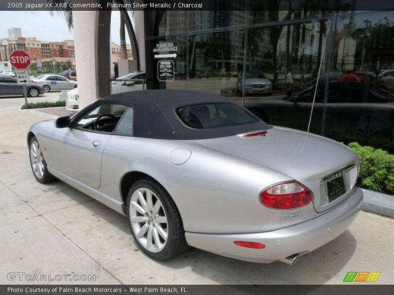Platinum Silver Metallic / Charcoal 2005 Jaguar XK XK8 Convertible