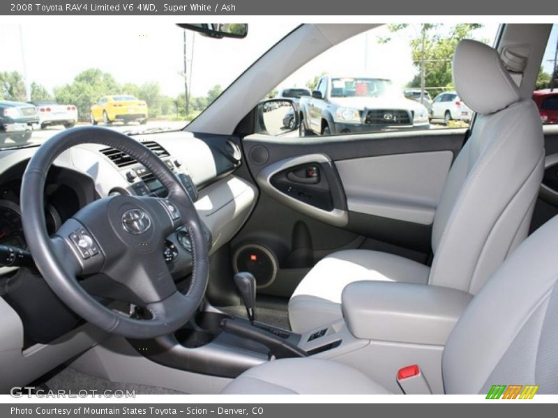 Super White / Ash 2008 Toyota RAV4 Limited V6 4WD