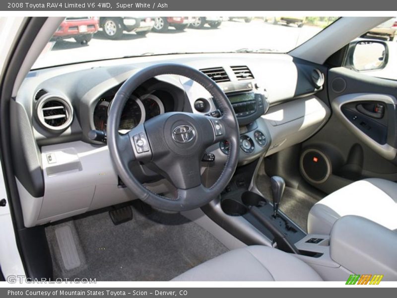 Super White / Ash 2008 Toyota RAV4 Limited V6 4WD