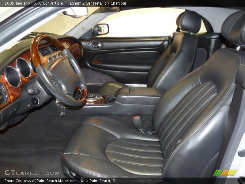 Platinum Silver Metallic / Charcoal 2005 Jaguar XK XK8 Convertible
