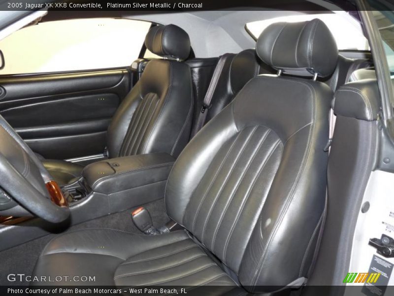 Platinum Silver Metallic / Charcoal 2005 Jaguar XK XK8 Convertible