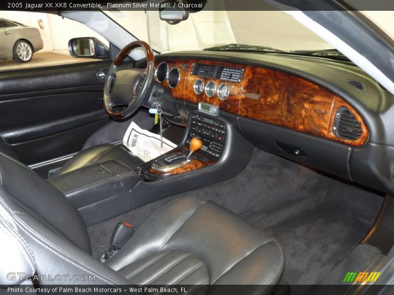 Platinum Silver Metallic / Charcoal 2005 Jaguar XK XK8 Convertible